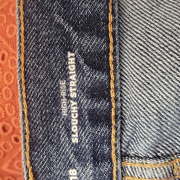 Women High-Rise Button-Fly Slouchy Straight Jean Shorts, Size: 18, NWT - Picture 7 of 8